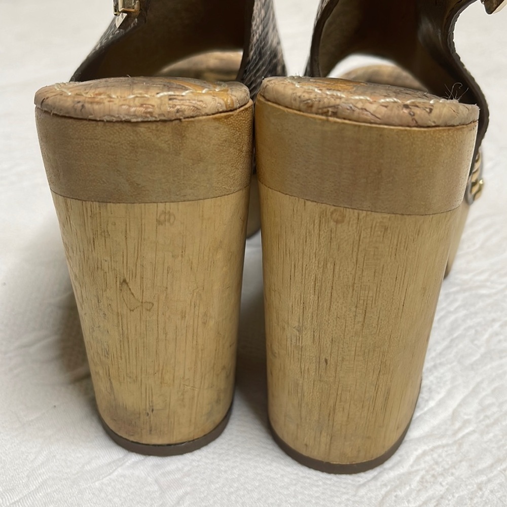 Sam Edelman Marley Python Snake Leather Platform … - image 3